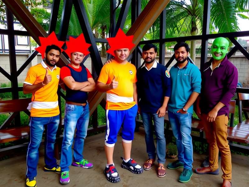 Ginger Dash Star Mumbai Community Meetup Ginger Dash Star community meetup in Mumbai with players dressed as Ginger and other characters